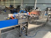 Machine automatique de fabrication de biscuits, ligne de production de farine avec taille de produit réglable, capacité de 2500 pièces/heure