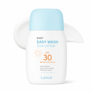 แลนซ์ OEM/ODM โลชั่นกันแดดวีแกนสำหรับเด็ก ใช้ง่าย ซึมซาบเร็ว SPF30 PA+++ ปกป้องผิวชุ่มชื้นด้วยซิงค์ออกไซด์ ขนาด 150 มล. สำหรับเด็กทารกและเด็กเล็ก - Product Image 1