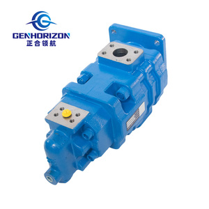 Pompa Idraulica a Ingranaggi Tandem Genhorizon P2100 <span class=keywords><strong>0010</strong></span> con Albero a 14 Scanalature per Caricatore ZL50G ZL50GN LW500F LW500K 803004128 - Product Image 3