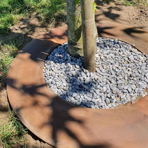 Grilles d'arbres autoportantes en acier Corten personnalisées, résistantes aux intempéries, style Art Déco, pour la sécurité routière et l'utilisation en extérieur - Product Image 4