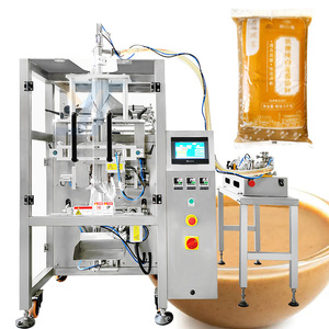 Machine d'emballage automatique de sachets de sauce préfabriqués de 1L pour restaurant <span class=keywords><strong>Thousand</strong></span> Island Dressing Pizza Hamburger Pouch Machine de remplissage - Product Image 1