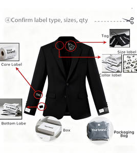 여성용 고급 정장 세트 스몰 블레이저 + 팬츠 가을 면마 투피스 의류 - Product Image 4