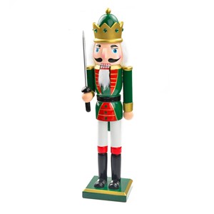 Hot Selling Doll <b>Ornament</b> Holiday Decoration Table Decor <b>Wooden</b> Nutcracker Christmas Classic Handmade <b>Wooden</b> Nutcracker Soldier - Product Image 1