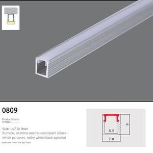 แถบไฟอลูมิเนียมโปรไฟล์ LED รูปตัว V ที่กำหนดได้เองแถบอลูมิเนียมฮีทซิงค์พร้อมบริการประมวลผลการดัด - Product Image 3