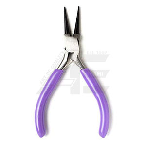 Juego de 3 Alicates de Punta de Aguja y Cortadores de Alambre de Acero Inoxidable Rosa, Morado y Turquesa, Kit de Herramientas para Manualidades y Joyería - Product Image 2