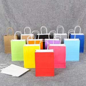 Customizable <b>Biodegradable</b> Eco-Friendly Heavy-Duty Kraft <b>Paper</b> Bags Magnetic Closure Digital Printing for Custom Logo Food Gift - Product Image 1