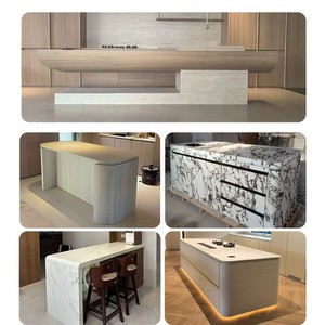Jaberly Custom Slab Reception <b>Desk</b> Hot Bending Process Office Use - Product Image 2