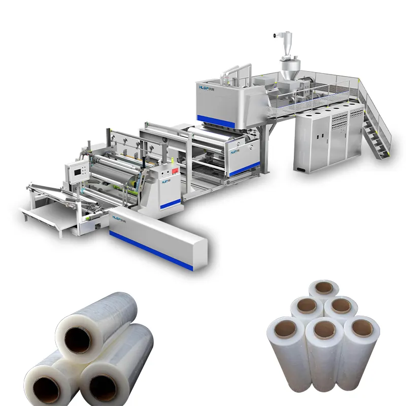 China Hot Product 2024 Nieuw Product Volautomatische 1500Mm Stretch Film Maken Machine Gebruikt Voor Voedsel En Textiel Verpakking