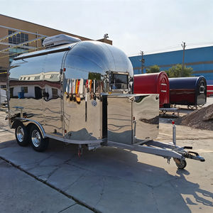 Chariot de nourriture mobile multifonctionnel en acier inoxydable avec outil intégré pour stimuler le trafic, idéal pour le café, le thé au lait, la crème glacée, les hot-dogs - Product Image 4