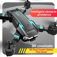 Drone à double caméra 8k Professional S6 Obstacle Avoidance Rc Helicopter Fpv Altitude Hold Foldable Mini Drone Injection Moulds