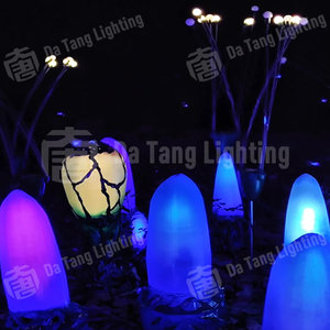 Lámpara Decorativa LED Luminosa Tipo Estalactita en Blanco, Azul Hielo y Morado con PVC, Tela de Nailon y Resina Epoxi para Decoración - Product Image 3