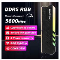 Gaming Ram Memory RGB WALRAM DDR5 16GB 6000MHz for Desktop High Speed Performance