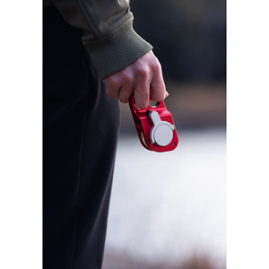 Nouvelle mini moulinette de pêche extérieure compacte avec fonction de verrouillage de poignée, couleur rouge, pour la randonnée - Product Image 1
