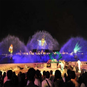 Fuente de agua con <span class=keywords><strong>niebla</strong></span> y cascada para exteriores 2026, pantalla de proyección, cortina de agua, proyectores láser, productos de jardín - Product Image 3