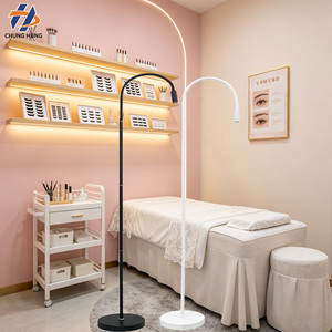 Lámpara de pie UV LED de alta potencia 5W manos libres, secado rápido, <span class=keywords><strong>luz</strong></span> de curado de pegamento para pestañas con pedal para injerto de pestañas - Product Image 1