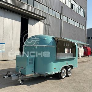 Camion de restauration rapide populaire américain 2026, chariot de nourriture de rue en plein air, camion à crêpes, grill, friteuse, table à vapeur avec vin - Product Image 3