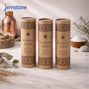 Envases de Cartón Reciclables Personalizados para Azúcar y Sal, Contenedor Cilíndrico de Cartón Marrón, Tubos de Papel para Envío de Botellas de Agua, Latas para Alimentos - Product Image 1
