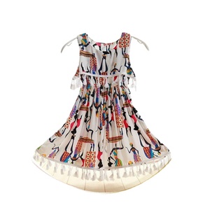 Nuevo Vestido Cheongsam Estilo Retro para Niñas 2025, Vestido <span class=keywords><strong>Qi</strong></span> <span class=keywords><strong>Pao</strong></span> Infantil Dulce Chino sin Mangas con Estampado de Dibujos Animados de Lana - Product Image 3