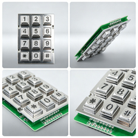 Clavier lumineux 3x4 à 12 touches / Clavier en caoutchouc silicone sur mesure / Clavier de contrôle d'accès