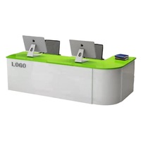 Bureau d'accueil EKL en bois massif MDF polyvalent et pour hôtels gymnases écoles hôpitaux supermarchés sous-sols bars à domicile