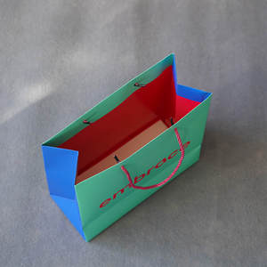 Bolsa de Papel Verde con Logotipo Personalizado, Bolsa de Regalo para Tienda de Ropa, Bolsas de Compras para Zapatos, Cosméticos, para Pequeñas Empresas - Product Image 6