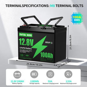 DATOUBOSS EU 창고 <span class=keywords><strong>12V</strong></span> 12.8V <span class=keywords><strong>LifePo4</strong></span> 배터리 100ah 200ah 24V 230AH 300ah 높은 방전 속도 리튬 철 <span class=keywords><strong>Lifepo4</strong></span> 배터리 RV - Product Image 2