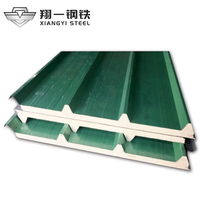 Panneau sandwich en polyuréthane PU pour la couverture isolante des toits et des murs dans les chambres froides commerciales
