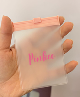Sac à fermeture éclair givré personnalisable, sac d'emballage sûr et refermable, utilisé pour la personnalisation des logos sur les bijoux, les montres et les lunettes