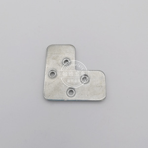 Support d'angle en aluminium, 2 mm, zingué, pour portes, fenêtres, décoration de la maison, accessoires de quincaillerie - Product Image 3