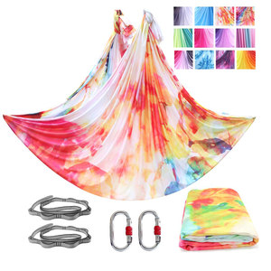 Ensemble de Hommock de Yoga <span class=keywords><strong>aérien</strong></span> de 5m balançoire de Yoga en tissu de Yoga <span class=keywords><strong>aérien</strong></span> professionnel pour Studio de Fitness intérieur d'acrobatie - Product Image 1