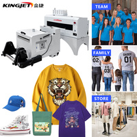 King Jet Pet Film Dtf Imprimante Ensemble Xp600 I3200 t Shirt Dtg 30cm 60cm 2 Têtes Machine D'impression A2 A3 Grande Imprimante Dtf