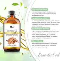 Prix de gros de l'huile essentielle de bois de santal avec compte-gouttes en verre parfait pour les diffuseurs