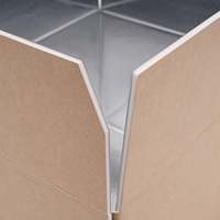 Caja de envío térmica duradera aislada profesional de cartón corrugado con grabado y laminación mate para envasado de alimentos
