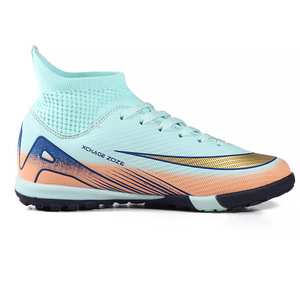Zapatos de Fútbol de Caña Alta, Parte Superior Sintética, Forro de Malla, Suela de Goma, Unisex, Transpirables, Tacos de Entrenamiento - Product Image 4