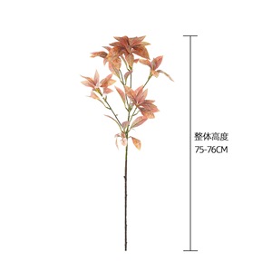 Fleur artificielle CallaFloral, branche unique, rouge clair, vert automnal, décoration de mariage, style INS, artisanat - Product Image 4