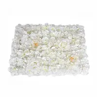 Fiore artificiale Della Parete Sfondo 40X60CM di Seta del Fiore della Rosa bianca di Cerimonia Nuziale Della Decorazione d'attaccatura del fiore pannelli di parete
