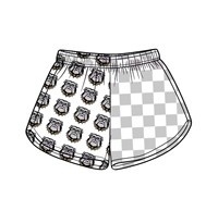 Shorts décontractés pour enfants à taille élastique, imprimé logo d'équipe universitaire, motif léopard, à carreaux et à pois, en prévente