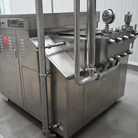 Homogénéisateur alimentaire sanitaire automatique en acier inoxydable 5000LPH pour lait et yaourt