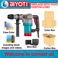 Marteau perforateur rotatif Biyoti BYT-2803T 28 mm 1300 W, machine de brisage électrique robuste, outils de construction professionnels