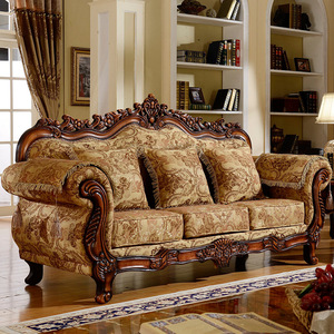 Phong cách Châu Âu cắt <span class=keywords><strong>sofa</strong></span> 123 kết hợp cho phòng khách sang trọng Nước Mỹ cao cấp vải nhỏ kích thước lớn rắn - Product Image 2