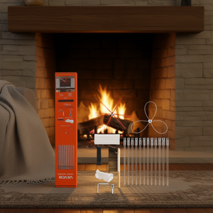 Kit de Limpieza de Chimeneas Vevor, 39 Pies, Extensible, con Cabezales Dobles, Cuadrados y Rectangulares, Herramienta de Limpieza para Chimeneas, Acero con Recubrimiento en Polvo - Product Image 2