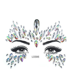 Pretty Shiny Temporary Face Gem para Rave Party Girls Estilo de seguridad de moda para niños - Product Image 5