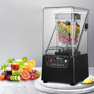 Máquina de Smoothies Comercial Automática Multifuncional Insonorizada y Cubierta, Máquina de Smoothies de Alta Potencia para Triturar Hielo - Product Image 1