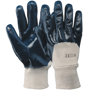 Guantes de algodón/NBR impregnados con puños talla 10 - Product Image 1