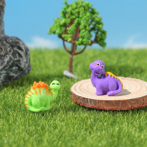 Adornos de paisaje en miniatura de dinosaurios, figuras de animales de resina para decoración de jardín, bonsái, uso en interiores y exteriores - Product Image 3