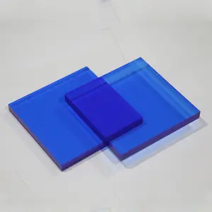 Xintao kırılmaz Perspex 6mm plastik Pmma mavi renkli dökme organik akrilik cam panel