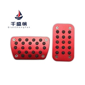 Copertura del pedale del poggiapiedi del freno dell'acceleratore per auto in acciaio inossidabile QSF per <span class=keywords><strong>Toyota</strong></span> <span class=keywords><strong>Civic</strong></span> - Product Image 2
