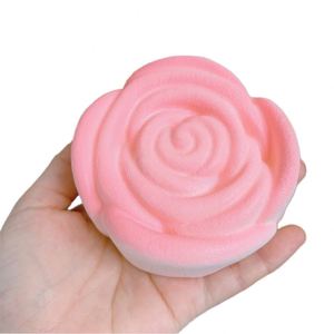 New 9cm Light Pink Rose PU <b>Squishy</b> Toy Super Soft Stress Relief Gift for Kids Adults for Relaxing Time-for Age 5 to 7 Years - Product Image 1
