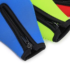 Manchon isolant pour bouteille de bière Vestes pour bouteille à fermeture éclair Néoprène extra épais classique avec bords en tissu cousu Fond fermé - Product Image 2