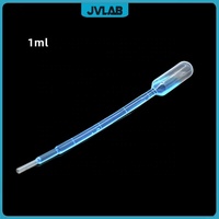 Pipette Pasteur stérile en plastique, paille stérile en LDPE, compte-gouttes facile à déchirer, jetable, emballée individuellement, 1 ml/2 ml/3 ml